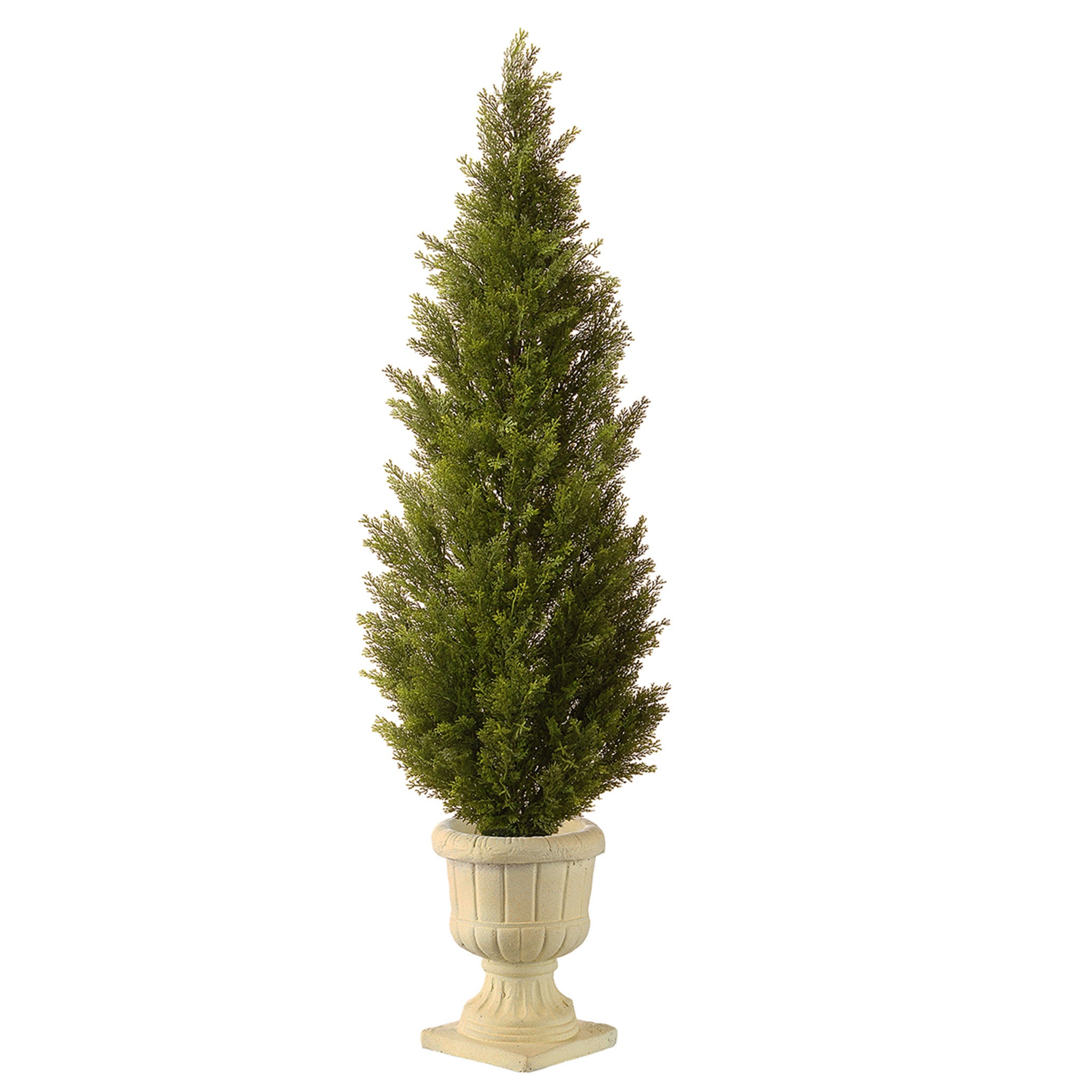 60 Inch Artificial Arborvitae Topiary Tree in Decorative Urn - Perfect for Indoor/Outdoor Home Decor, Patio, Garden, and Office Spaces