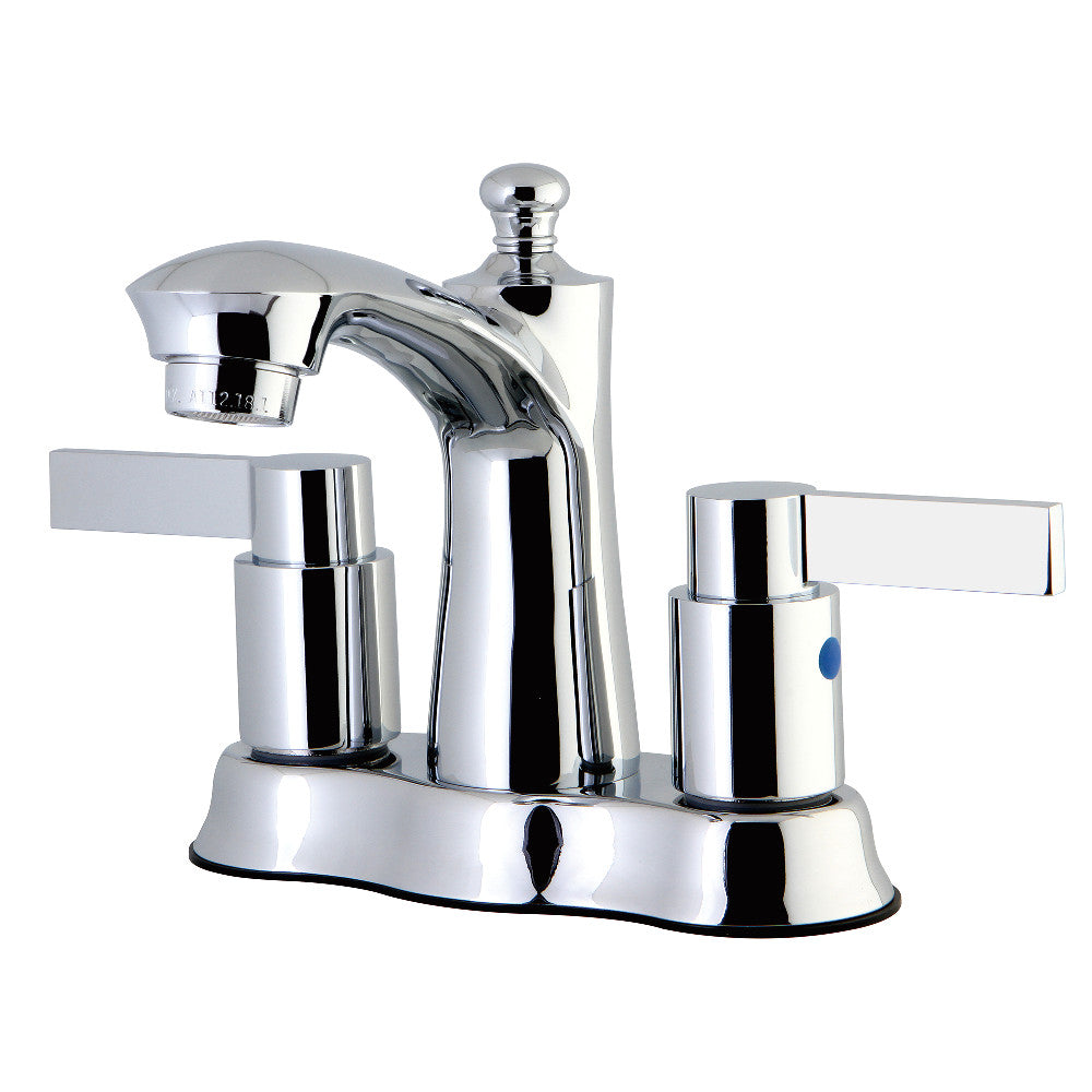 Kingston Brass FB7611NDL 4-Inch Centerset Bathroom Faucet - Modern Water-Saving Design for Bathroom Sink, Vanity & Powder Room - Perfect for Home, Hotel & Commercial Use