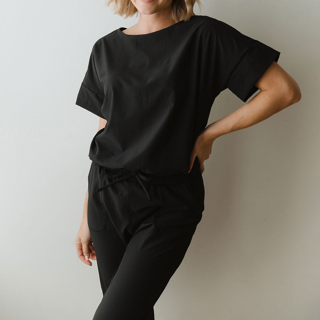 Women's Stylish Everyday Jumpsuit - Comfortable Black Romper for Casual Wear | Perfect for Work, Travel & Weekend Outings