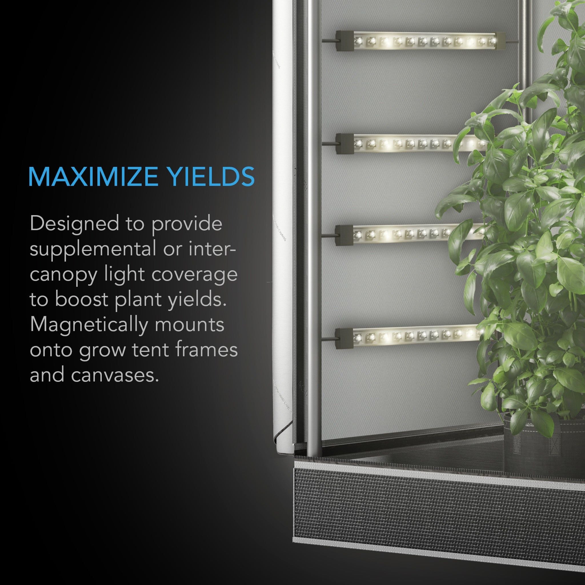 AC Infinity Ionbeam S16 40W Full Spectrum LED Grow Light for Indoor Plants - Perfect for Hydroponics, Greenhouses & Home Gardening