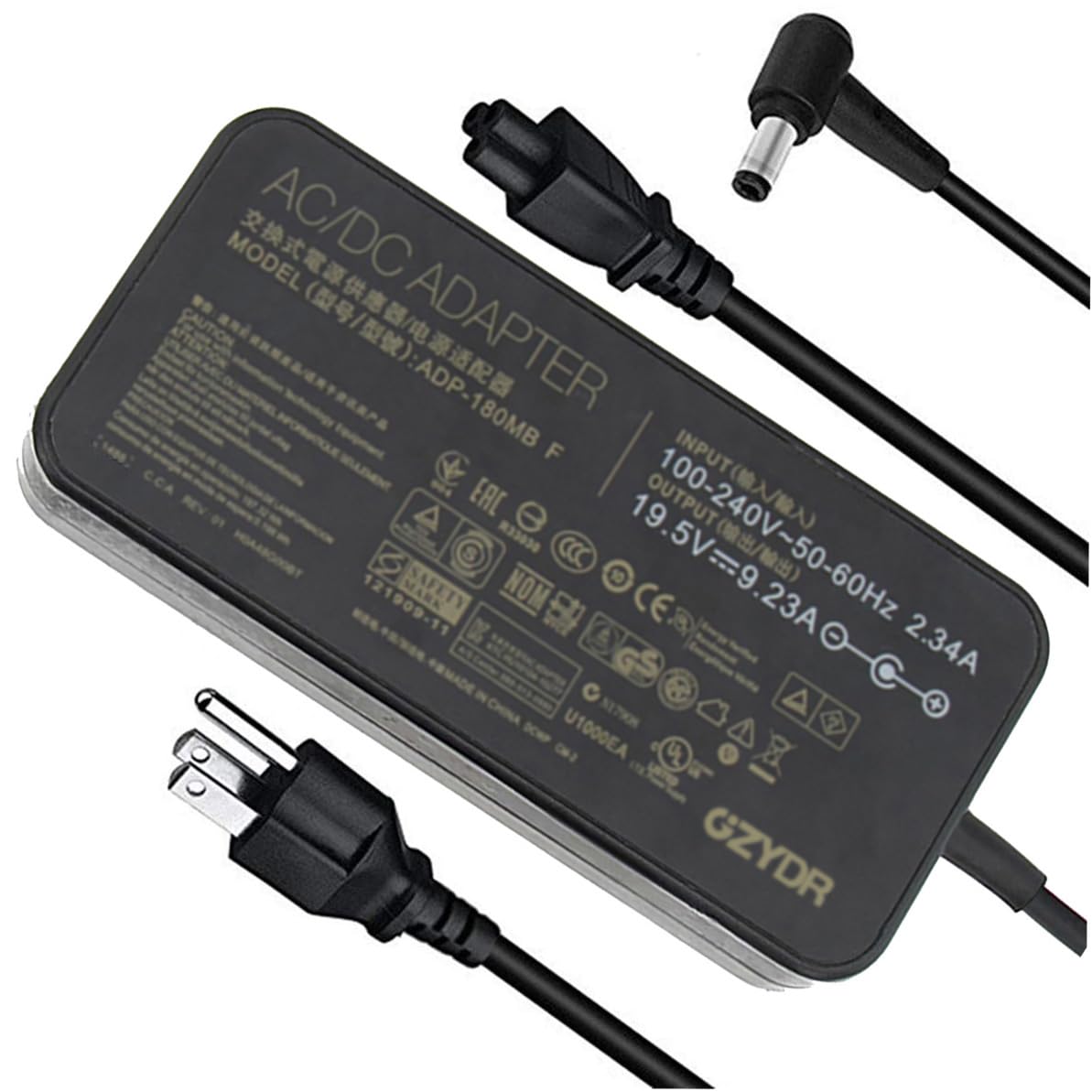 Original Title: 19.5V 9.23A 180W Laptop Charger ADP-180MB F Fit for Asus ROG G750JM G751JM G750JS G75VW G75VX GL502VT G750JW G750JM G750JX G751JL G751JM G752VL G-Series Gaming Laptop AC Adapter    Optimized Title: 180W Laptop Charger 19.5V 9.23A AC Adapter for Asus ROG G750JM G751JM G750JS G75VW G75VX GL502VT G750JW G750JM G750JX G751JL G751JM G752VL G-Series Gaming Laptops - Power Supply Replacement for Home, Office & Travel Use
