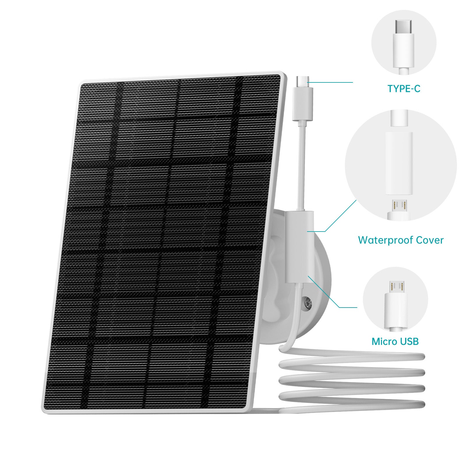 ZUMIMALL USB to USB C Adapter - High Speed Data Transfer & Charging Cable for Solar Panels, Laptops, Phones & Tablets - Perfect for Outdoor Power Supply & Device Connectivity