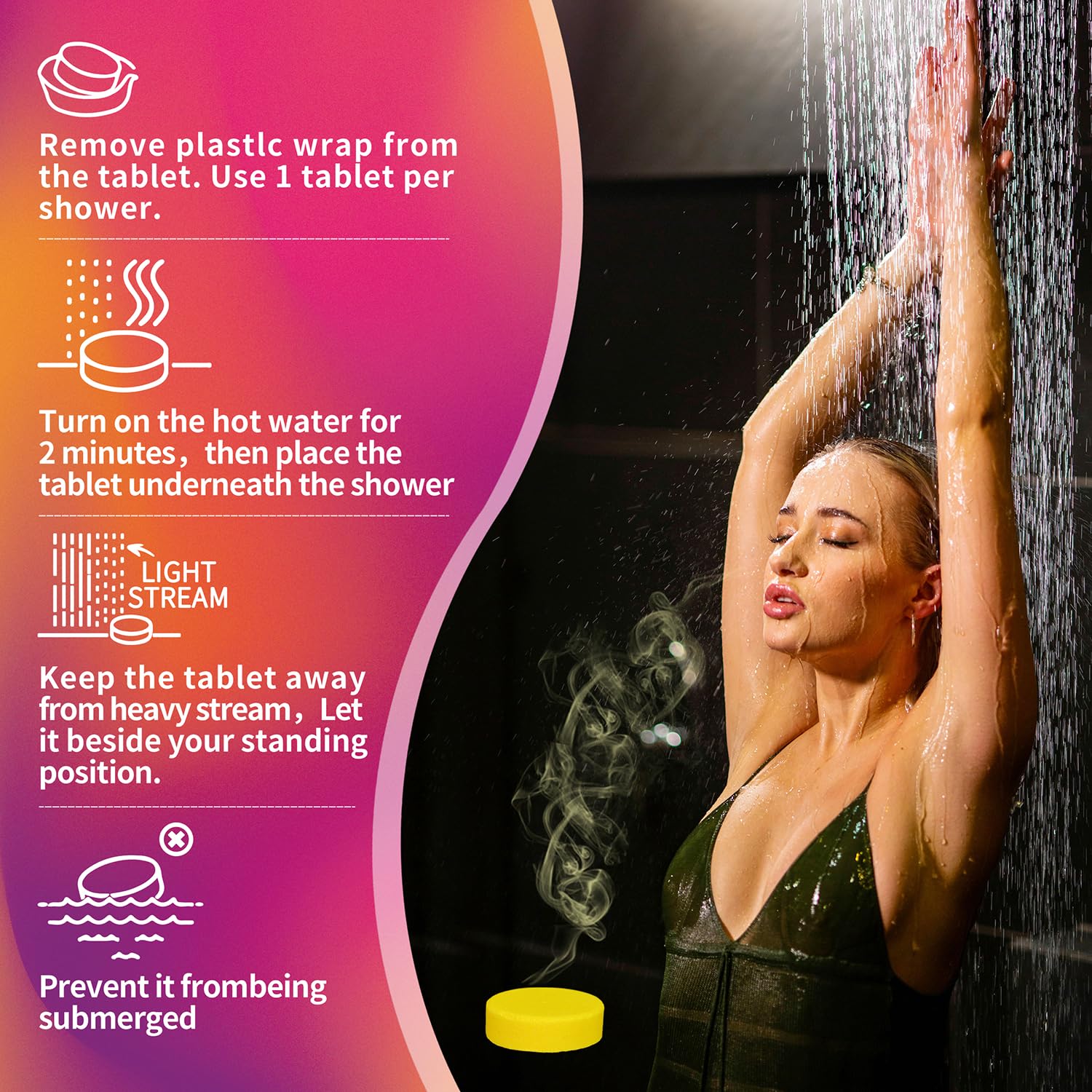 9 Pack Aromatherapy Shower Steamers with Essential Oils - Stress Relief Bath Bombs, Spa Gifts for Women, Birthday Gifts for Her - Relaxing Vapor Shower Tablets for Home Spa & Self-Care Routine
