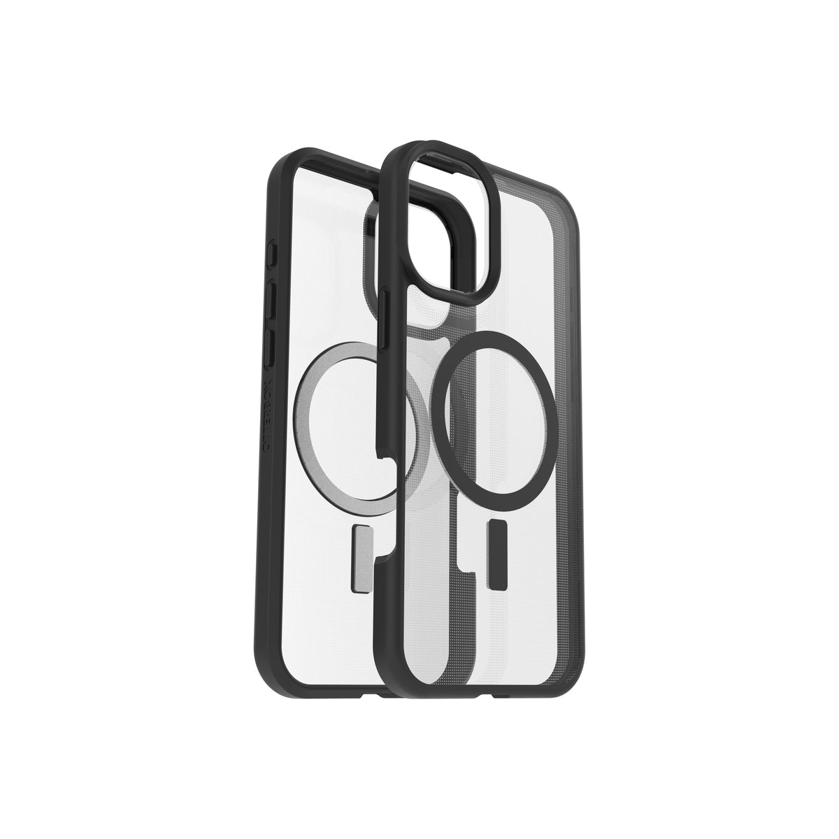OtterBox SLEEK MagSafe Compatible iPhone 16 Plus Case - Black Crystal | Slim Protective Cover for Everyday Use, Work & Travel