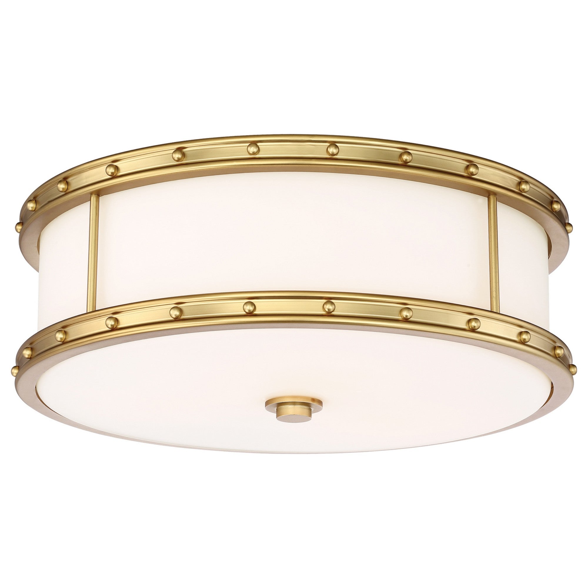 16 Inch LED Flush Mount Ceiling Light Fixture - 2000 Lumens, Gold Finish - Perfect for Bedroom, Kitchen, Bathroom, and Hallway Lighting