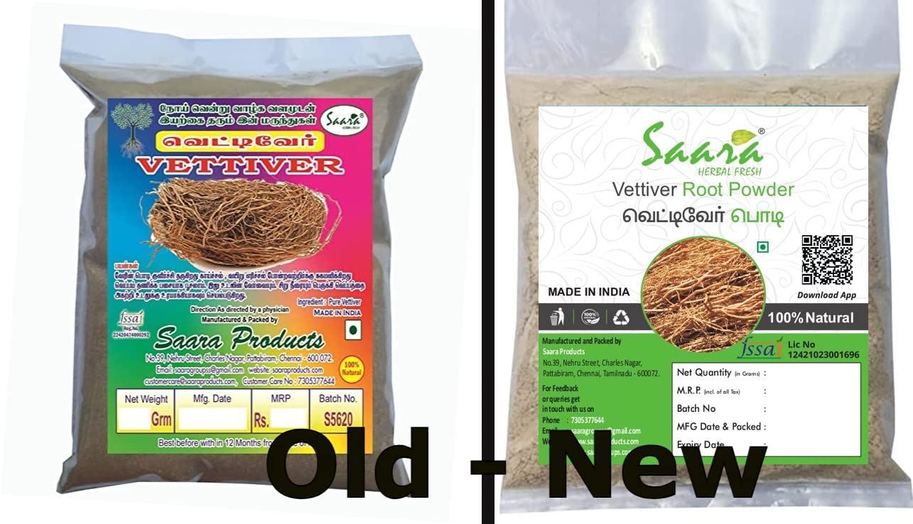 Organic Vetiver Root Powder (301g) - Pure Khus Root, Vala, Kas Ramacham, Vetiveria Zizanioides for Aromatherapy, Skincare & Hair Care - Pack of 3 x 101g - Perfect for DIY Beauty, Natural Perfumes & Ayurvedic Remedies