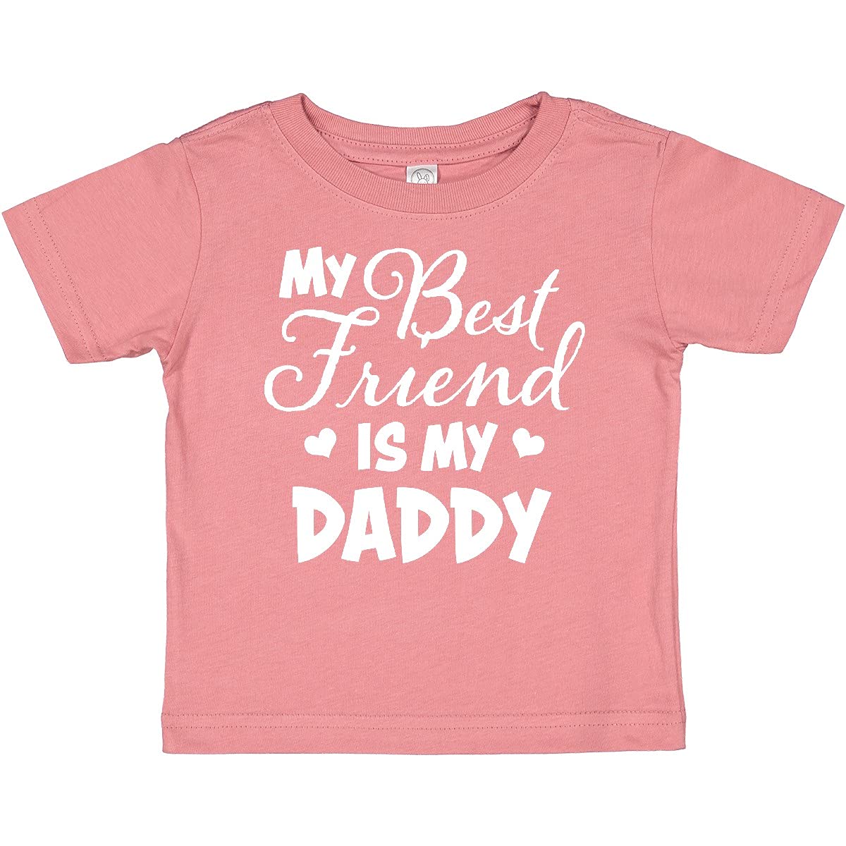 My Best Friend is My Daddy with Hearts Baby T-Shirt - Perfect for Father's Day, Family Photos, and Special Bonding Moments