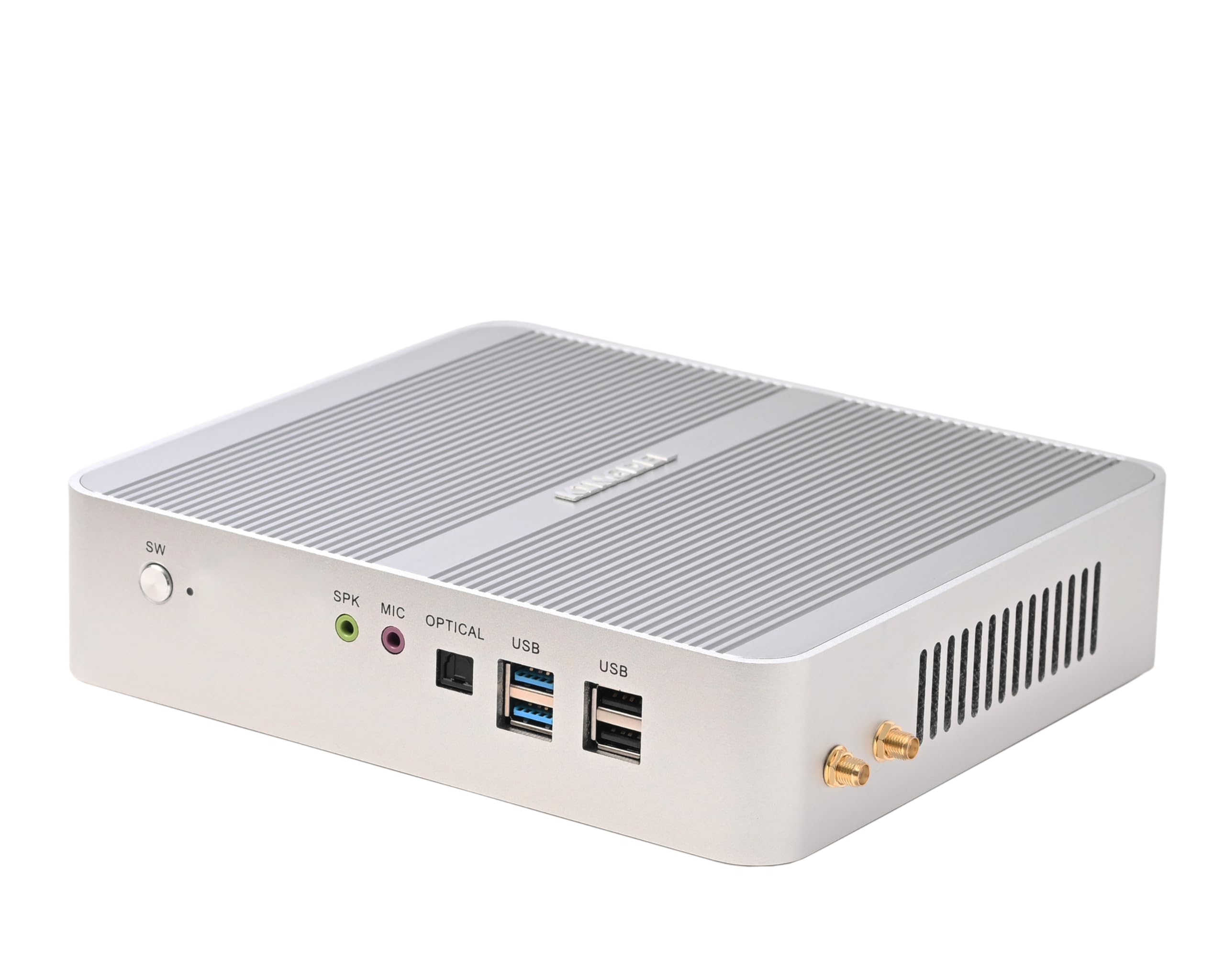 KINGDEL Mini PC 10th Gen - Intel Core i5-1035G4 Quad-Core Mini Computer with Silent Fan, 8GB DDR4 RAM, 128GB SSD, Dual HDMI & LAN Ports, Optical SPDIF - Perfect for Home Office, Digital Signage & Media Center