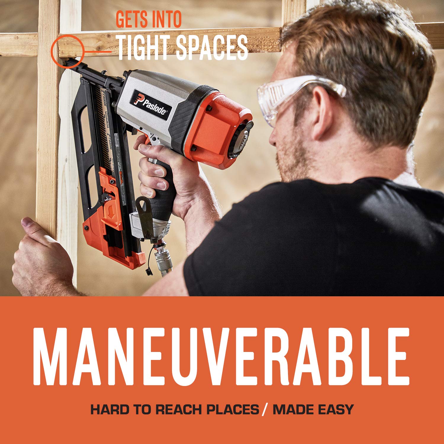Paslode F325R Pneumatic Framing Nailer - 513000 Air Compressor Powered Nail Gun for Wood Framing, Roofing & Construction Projects
