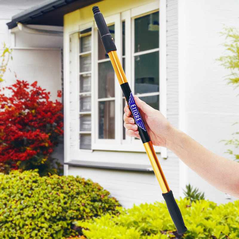 Ettore 2ft Extendable Reach Pole - Lightweight Cleaning Tool for Windows, Ceilings & High Surfaces - Perfect for Home & Commercial Use