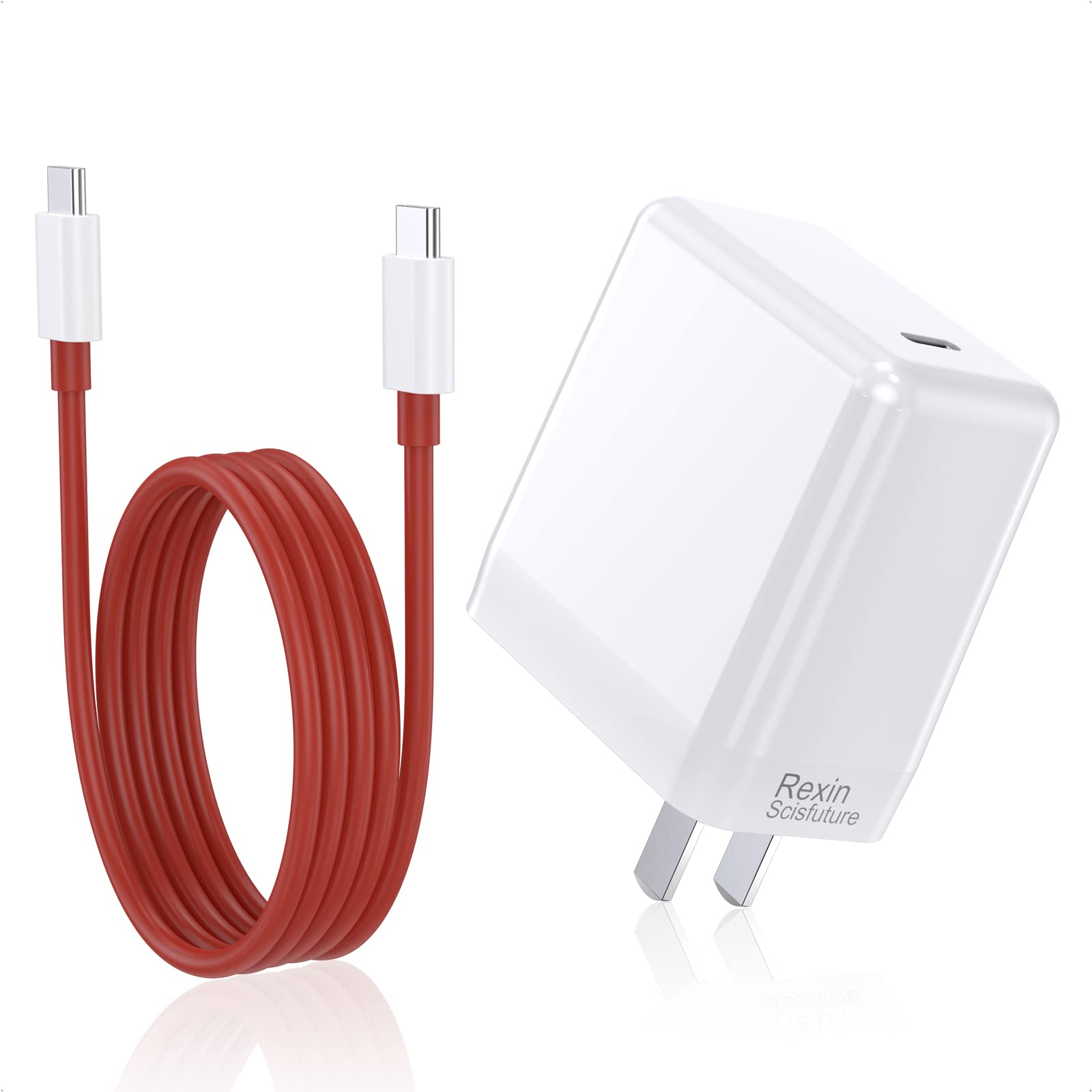 OnePlus 65W Warp Charger Set - Fast Charging Power Adapter & USB-C Cable (1M/3.3ft) - Compatible with OnePlus 9R/9/9 Pro/8 Pro/8T/8/7 Pro/7T/7T Pro - Perfect for Home, Office & Travel Charging