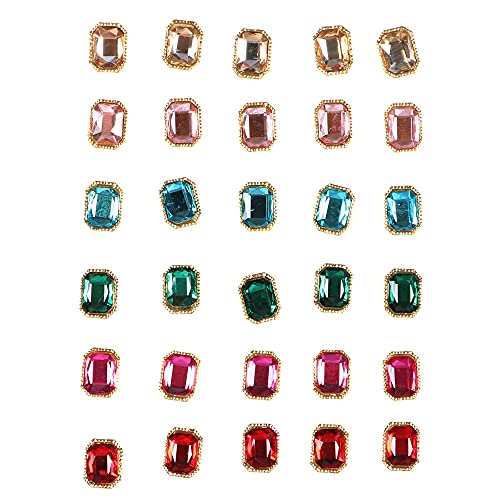 30 PCS Luxury 3D Nail Art Crystals & Large Rhinestones - DIY Artificial Nail Gems for Nail Art Decorations, Salon & Jewelry Design | Perfect for Manicures, Pedicures & Nail Art Competitions