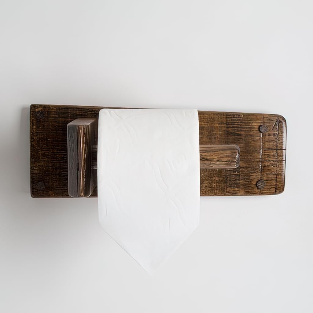 Modern Pole Style Toilet Paper Holder - Chrome Bathroom Tissue Roll Stand with Easy Installation - Perfect for Small Bathrooms, Powder Rooms & RVs