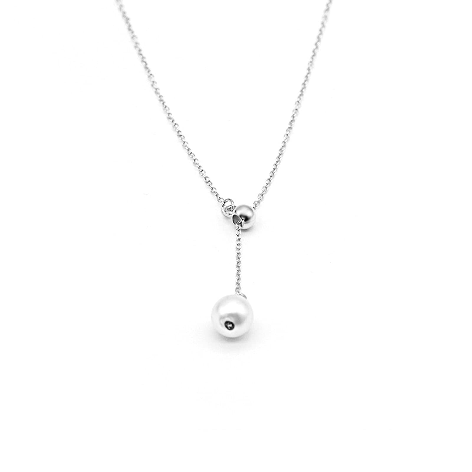 A Timeless Gift of Love: The Faux Pearl Adjustable Chain Necklace