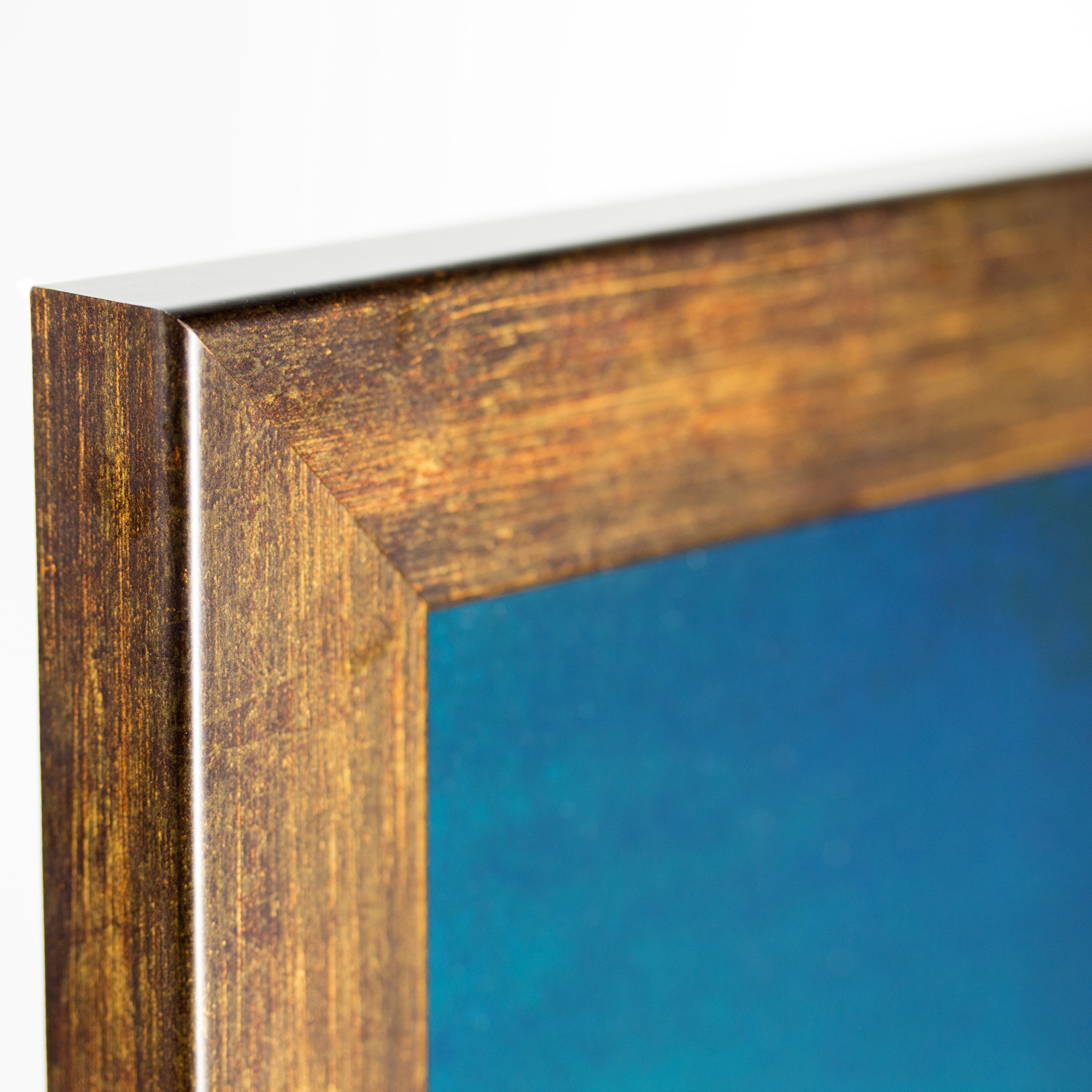 Craig Frames Bauhaus 125 Modern Picture Frame - 8.5 x 11 Inch Aged Copper Display Frame for Artwork, Photos & Certificates - Perfect for Home, Office & Gallery Decor