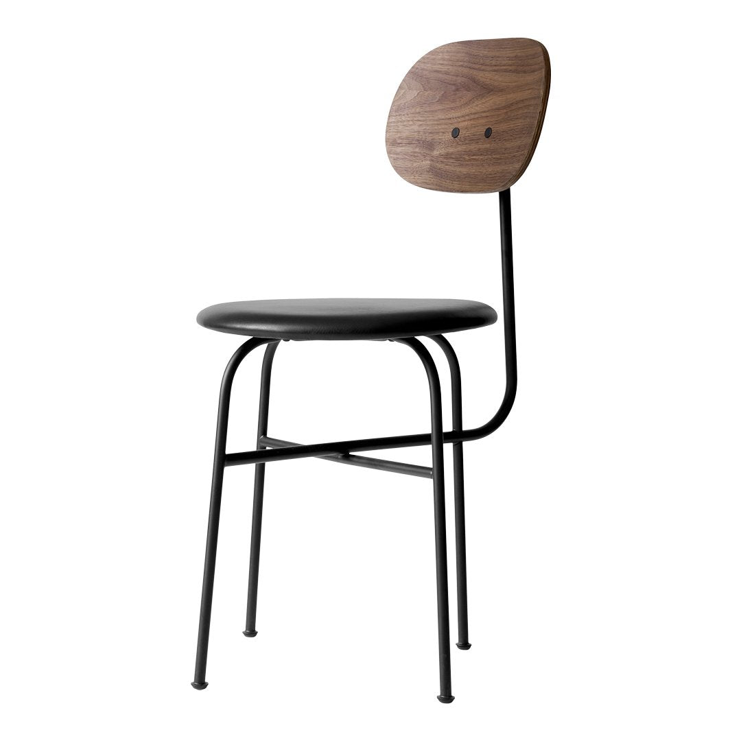 Afteroom Modern Dining Chair with Upholstered Seat - Mid-Century Design Wooden Chair for Kitchen, Dining Room & Office - Comfortable & Stylish Home Furniture