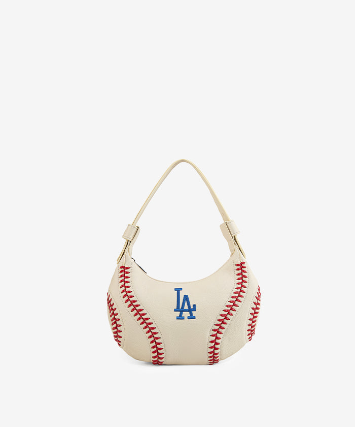 MLB Los Angeles Dodgers Crossbody Hobo Bag for Women - Stylish Shoulder Purse for Baseball Games, Travel & Daily Use