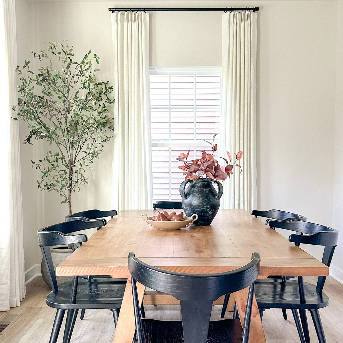 Pinch Pleated Blackout Curtains - 100% Linen Fabric for Modern Home Decor | Noise Reducing & Thermal Insulated Window Drapes for Bedroom & Living Room