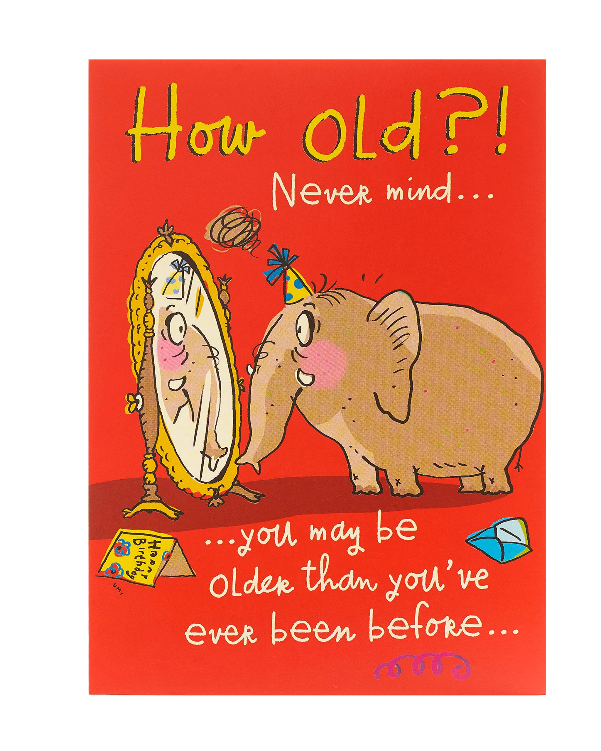 Funny Birthday Card for Friends & Adults - Humorous Birthday Greeting Card for Him & Her - Perfect for Parties & Celebrations - How Old Are You Now? - 345338-0-1