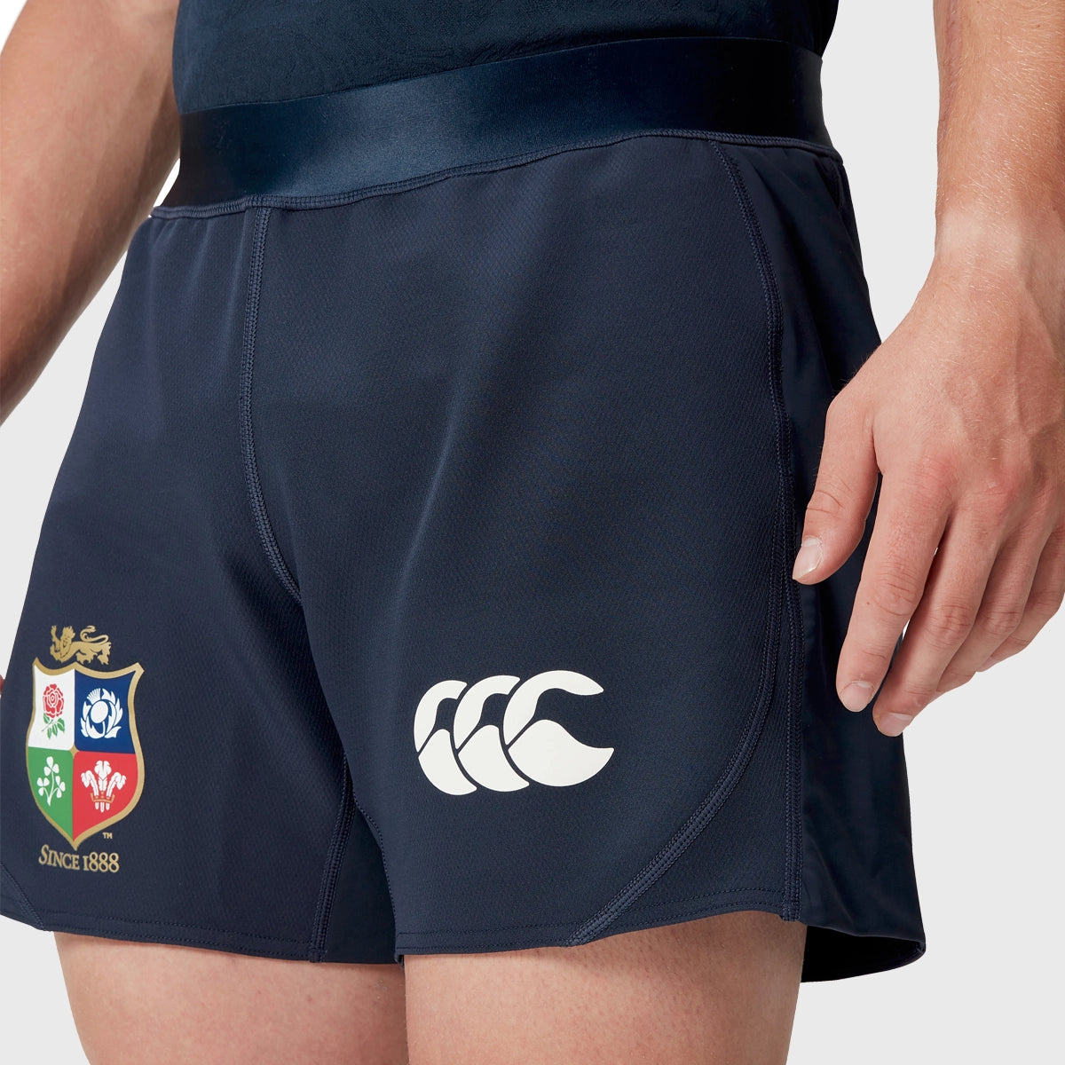 Canterbury British & Irish Lions Rugby Training Shorts - Navy Blue Men's Sports Shorts for Rugby Practice & Gym Workouts