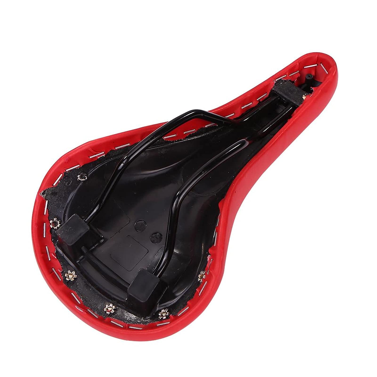 Comfortable Retro Wicker Leather Bike Saddle Cushion - Soft Cycling Seat Cover for MTB, Road & Commuter Bikes - Shock Absorbing & Breathable Design (Black) - Perfect for Long Rides, Urban Commuting & Mountain Biking
