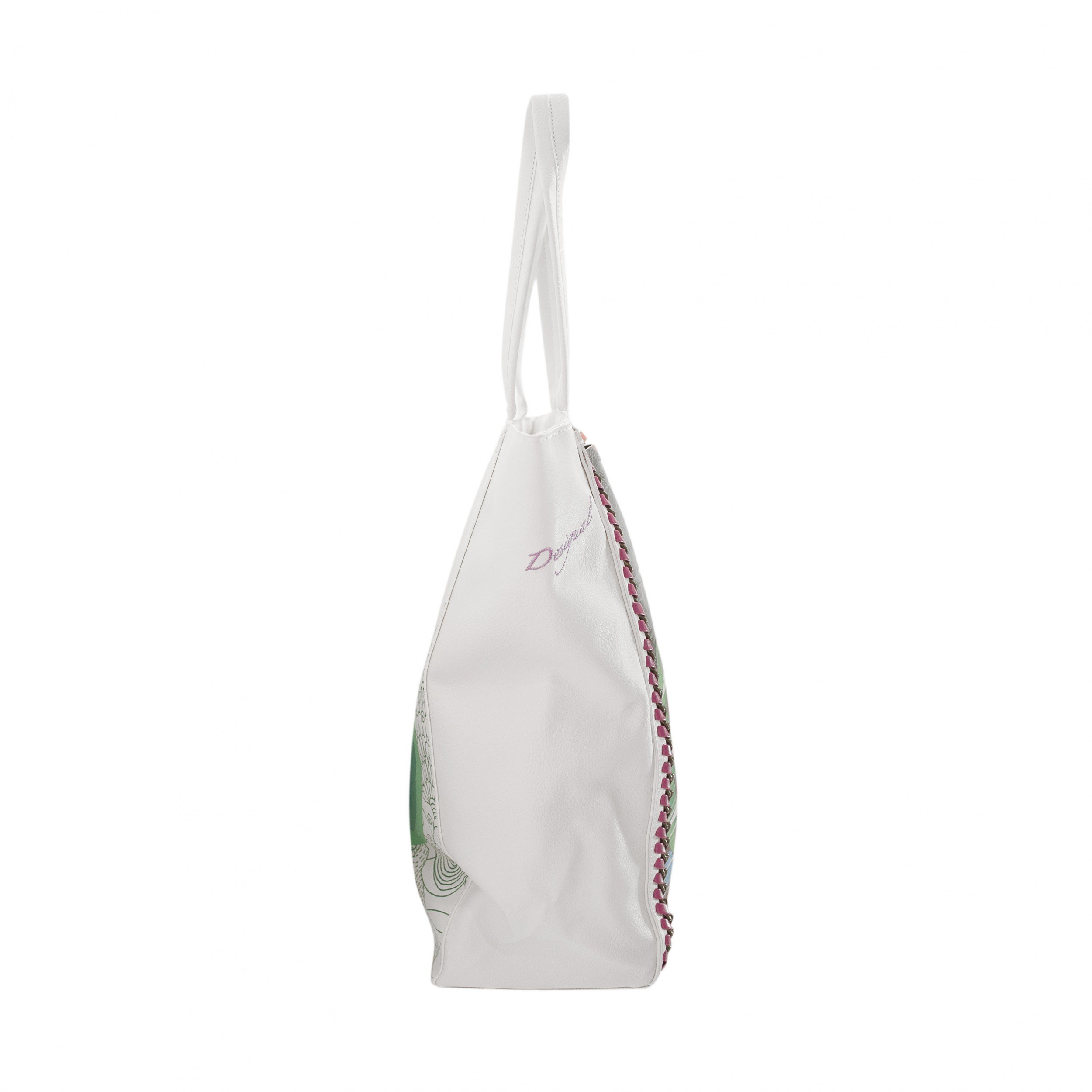 Desigual Chain Me Shopping Travel Tote Bag - Stylish & Spacious Women's Shoulder Bag for Shopping, Work & Travel | Perfect for Daily Commute, Office & Weekend Getaways