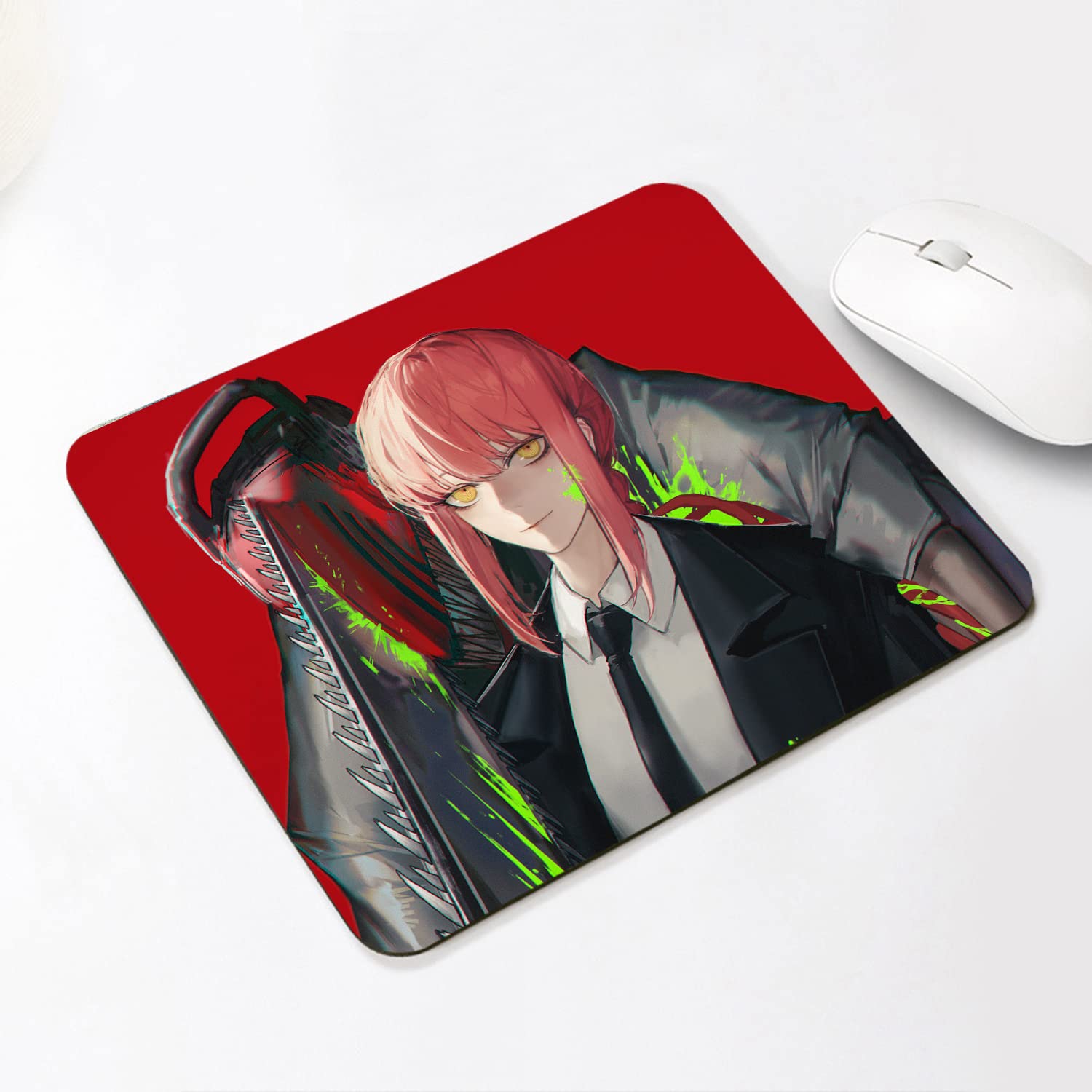 TUNDOIT Anime Gaming Mouse Pad 8''x10'' Small Desk Mat - Non-Slip Office Accessory & Anime Merch (Chain Design) - Perfect for PC Gaming, Work & Home Office Setup