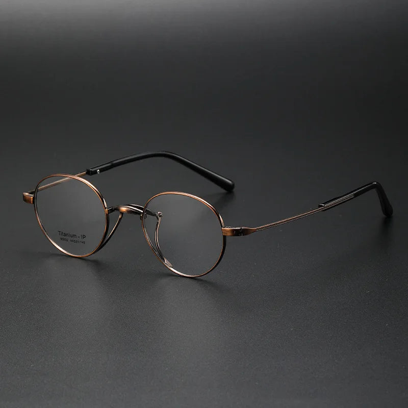 Stylish Unisex Titanium Eyeglasses - Oval Square Full Rim Frame 80832 | Lightweight & Durable for Work, Reading & Everyday Wear