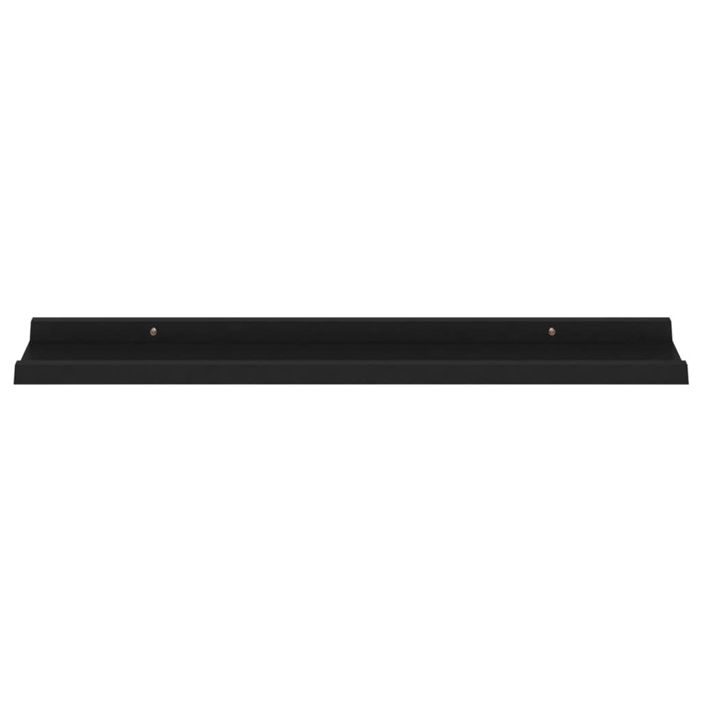 4-Pack Black Floating Wall Shelves 31.5