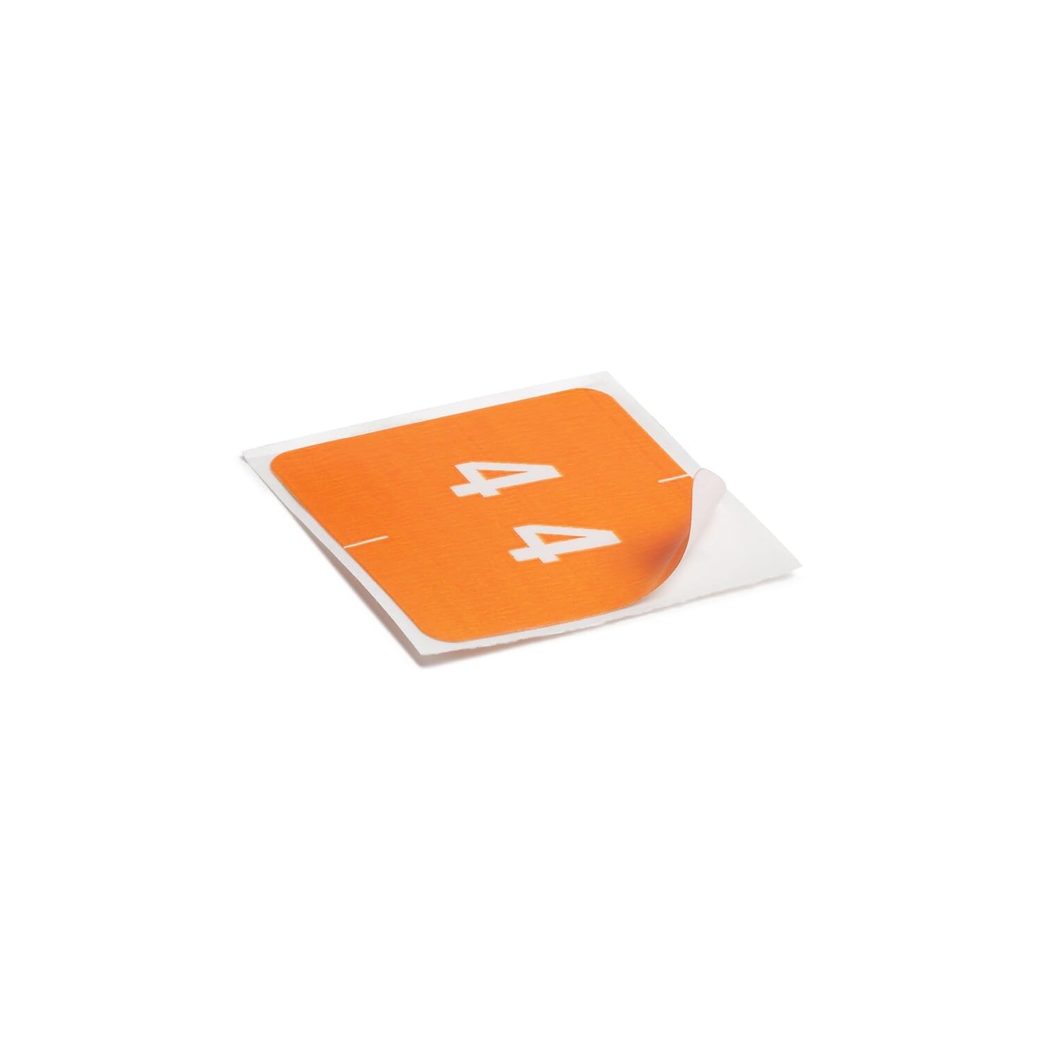 Smead 67424 Number 4 Orange End Tab Labels (250/Roll) for File Organization
