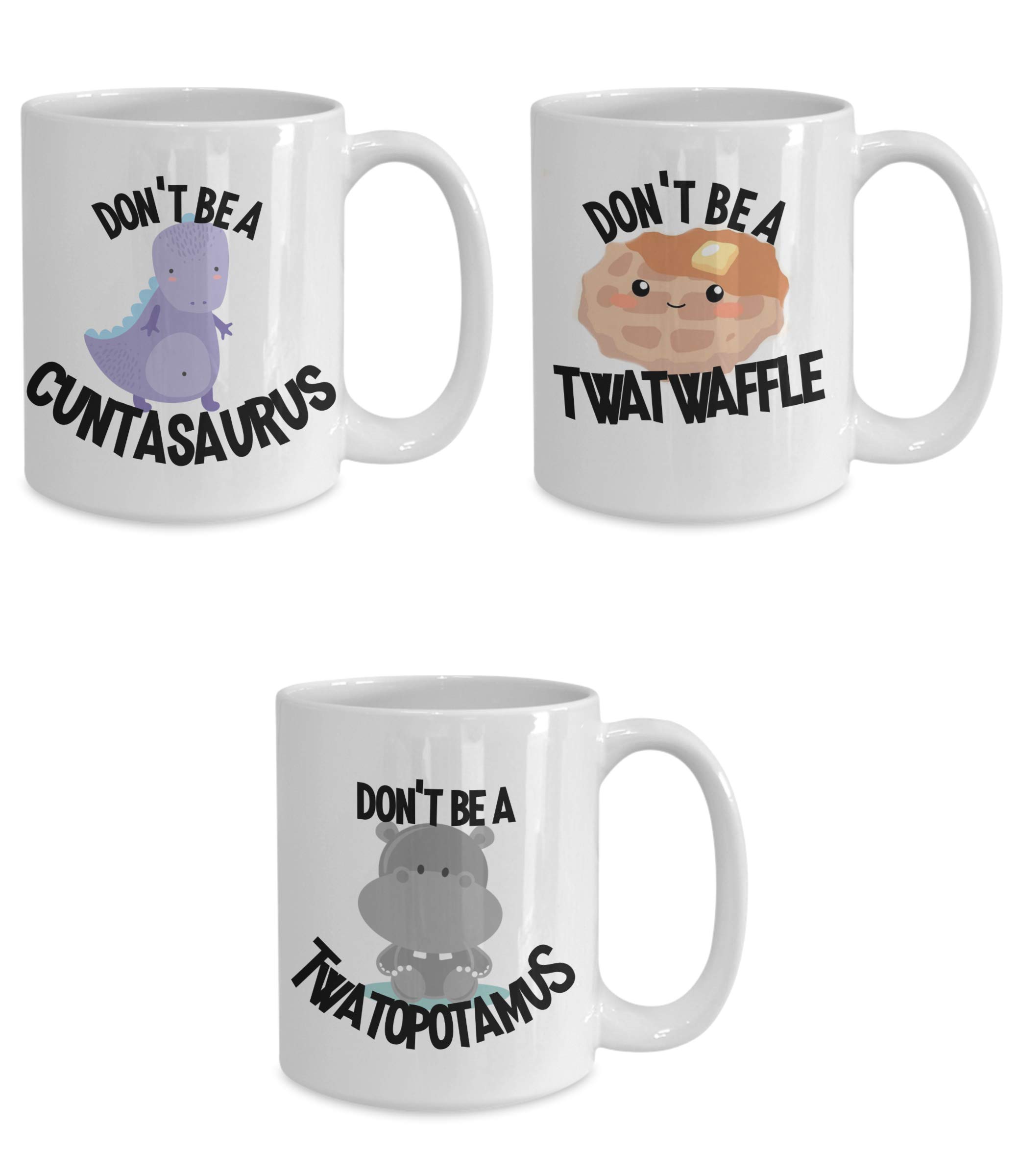 Funny Gag Gift Mug Set - 