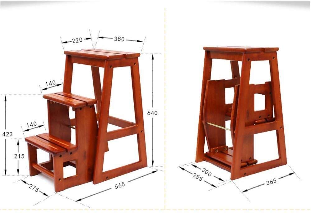 Foldable Step Stool with Non-Slip Surface - Lightweight Kitchen Step Ladder for Home, Bathroom & Garage - Perfect for Reaching High Shelves, Changing Light Bulbs & Home Organization