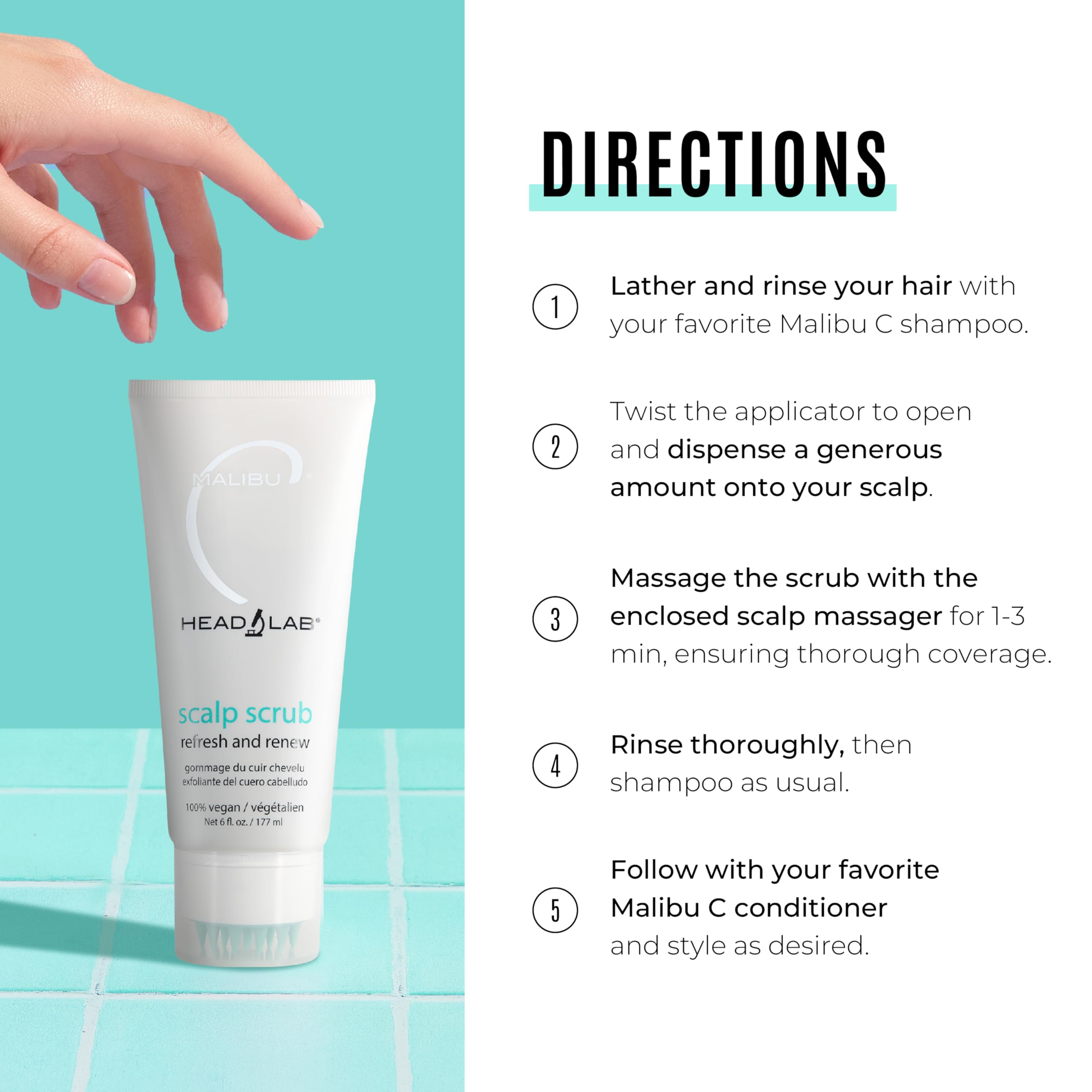 Malibu C Head Lab Scalp Scrub (6 oz) & Scalp Wellness Shampoo & Conditioner Set (33.8 oz) - Activated Charcoal Scalp Exfoliator & Nourishing Hair Care for Dry, Itchy Scalp | Gentle Cleansing & Restorative Treatment for Healthy Hair Growth | Perfect for Daily Use & Sensitive Scalp Care