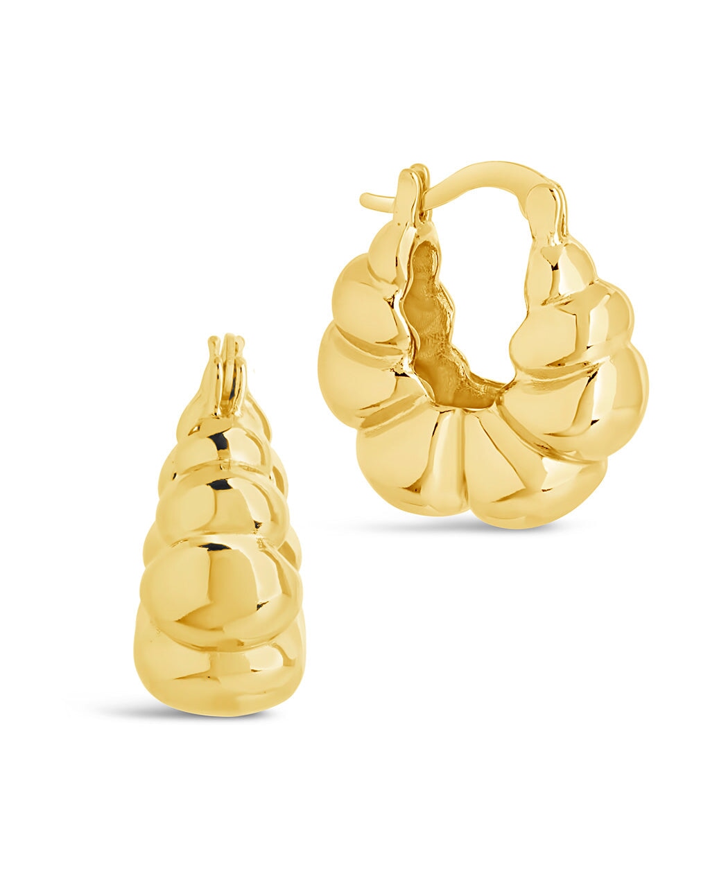 Petite Croissant Hoop Earrings - Dainty Gold & Silver French Pastry Jewelry for Women | Perfect for Everyday Wear, Date Nights & Gift Giving