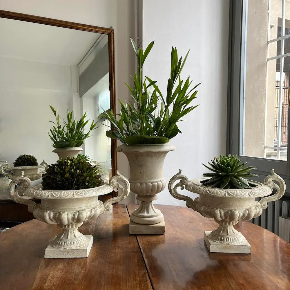 Antique Medici Urn Vase - Classic Italian Renaissance Style Decorative Vase for Home Decor, Wedding Centerpieces & Garden Accents