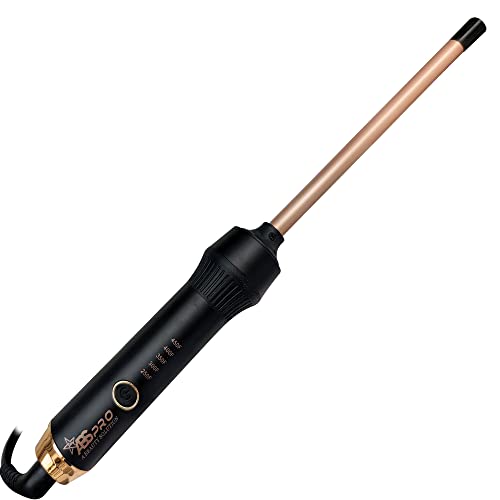 Professional ABS Electric Hair Curling Wand for Women - 9mm Gold Barrel, Damage-Free Styling, Fast Heating for Perfect Curls - Ideal for Home, Salon, and Travel Use