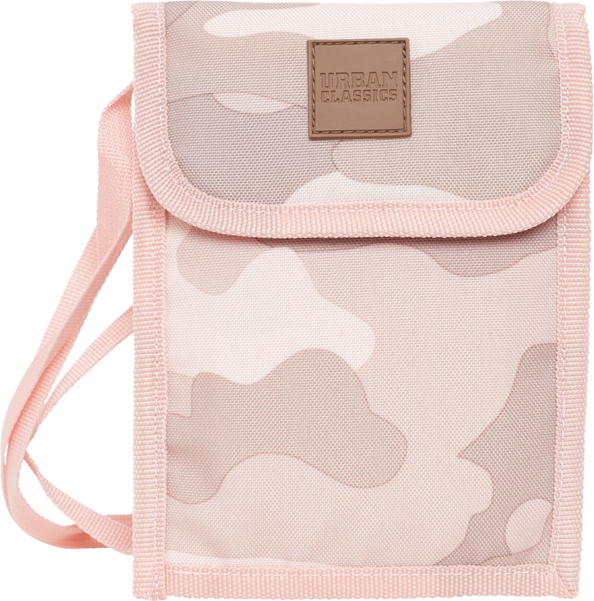 Urban Classics Neck Pouch - Rose Camo Crossbody Bag for Men & Women | Travel, Hiking, Running & Everyday Essentials Storage