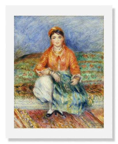 Pierre Auguste Renoir Algerian Girl Painting - Famous Impressionist Artwork for Home & Office Decor | Perfect for Living Room, Bedroom, or Gallery Wall Display
