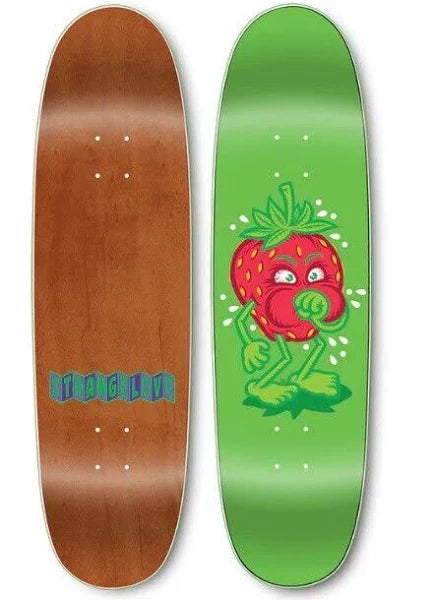 Strange Love Skateboard Deck Green 8.875 Flocked - Premium Quality Cruiser Board for Street & Park Skateboarding