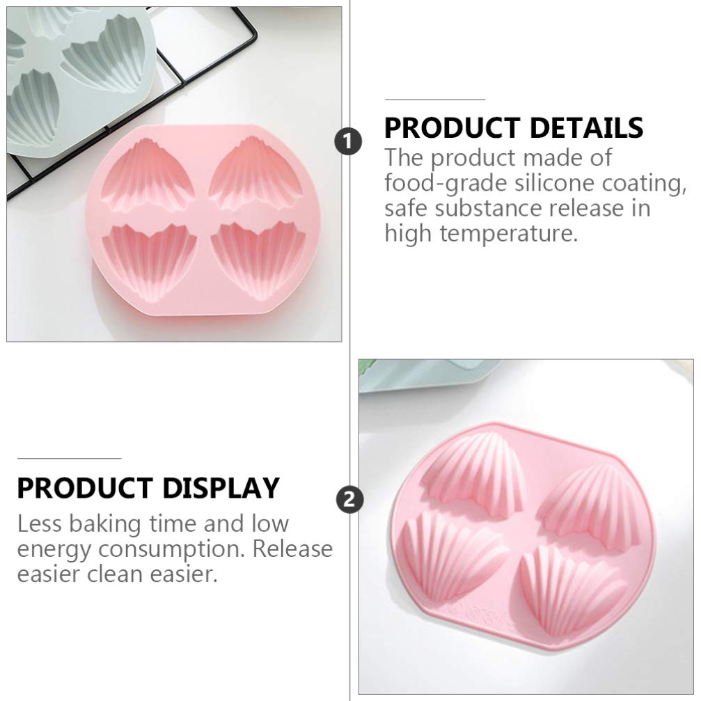 2-Pack Heart-Shaped Nonstick Cake Pans for Baking Cupcakes & Cakes - 4-Inch Baking Molds for Oven, Perfect for Valentine's Day, Birthdays & Party Desserts
