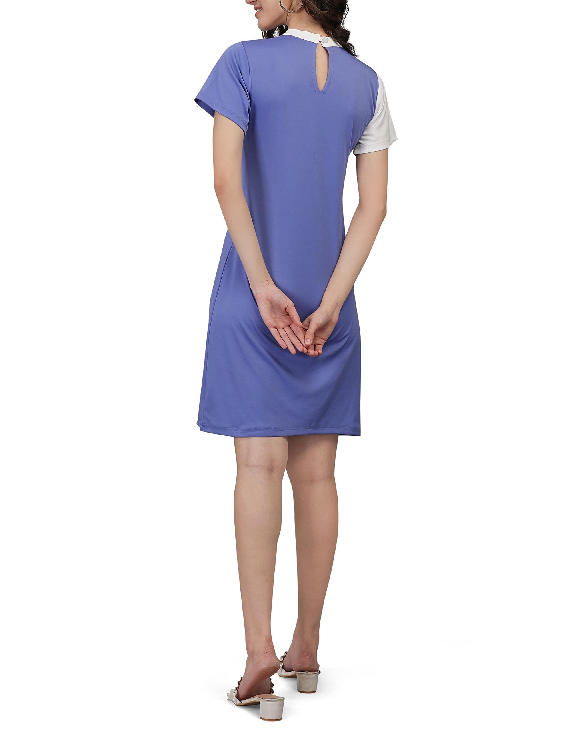 Elegant Short Sheath Color Block Dresses for Women 2024 | Casual Party Cocktail Dress with Pockets | Perfect for Date Night, Office Wear & Special Occasions