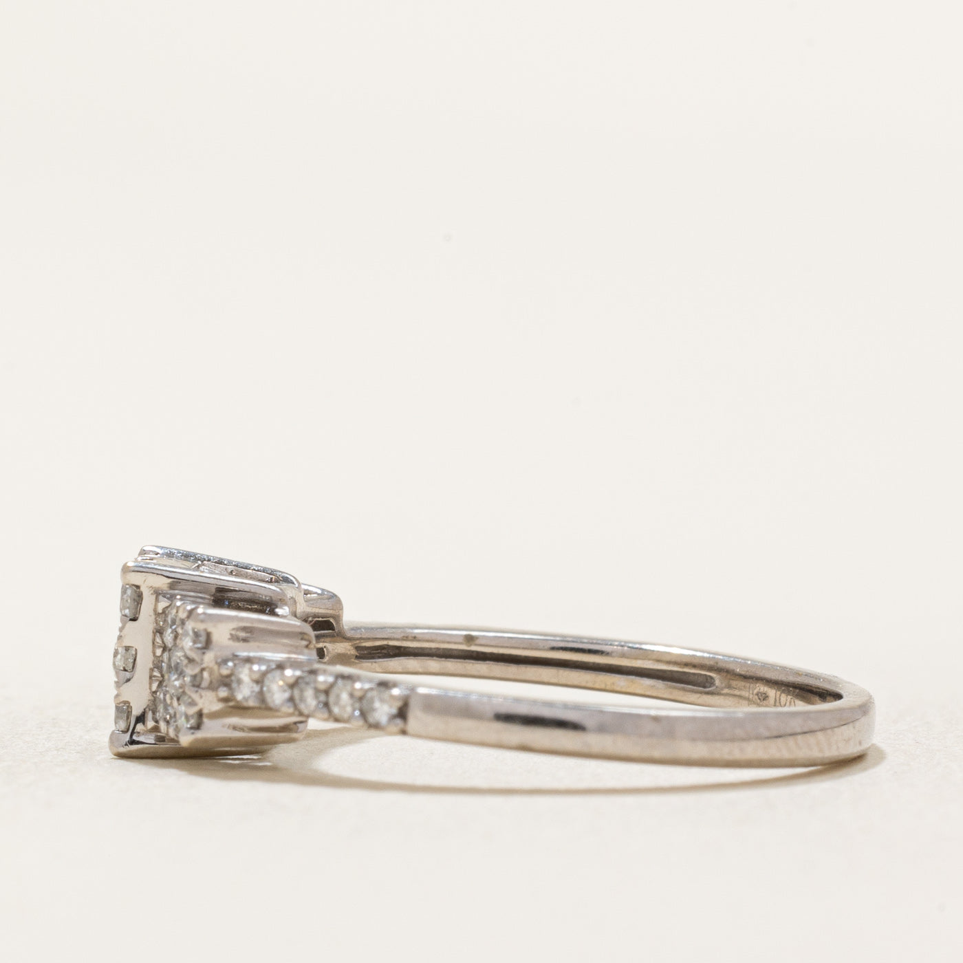 0.45ctw Diamond Cluster Ring - Size 6 | Elegant Wedding Band, Anniversary Gift & Everyday Luxury Jewelry for Women