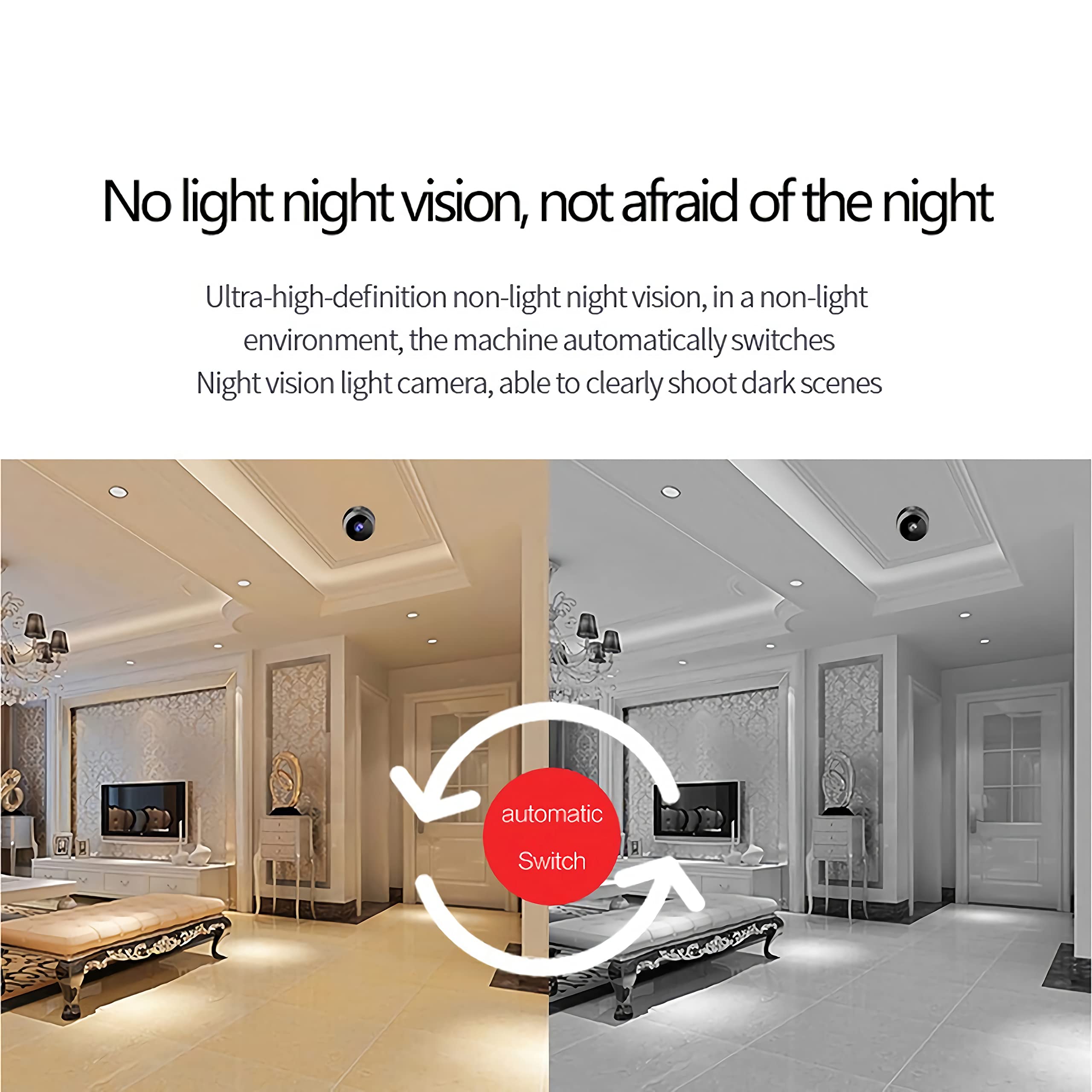 1080P HD Hidden Spy Camera with Audio - Mini Nanny Cam for Home Security, Supports SD Card | Perfect for Indoor Surveillance, Baby Monitoring & Office Use