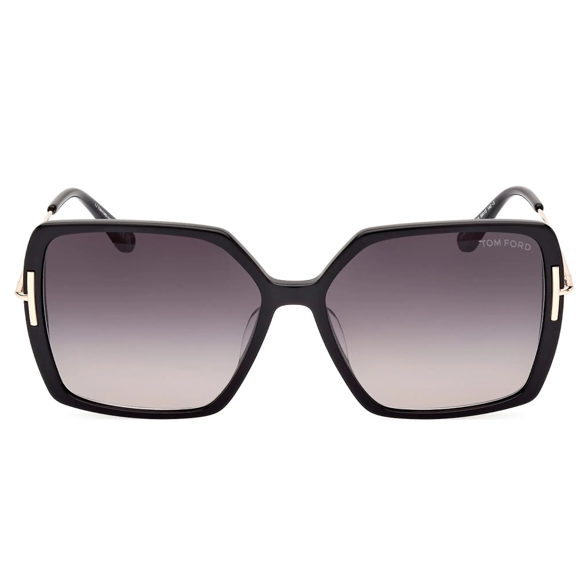 Tom Ford Joanna FT1039 01B 59 Black Polarized Sunglasses for Women - UV Protection, Fashion Luxury Shades for Driving, Beach & Outdoor Activities