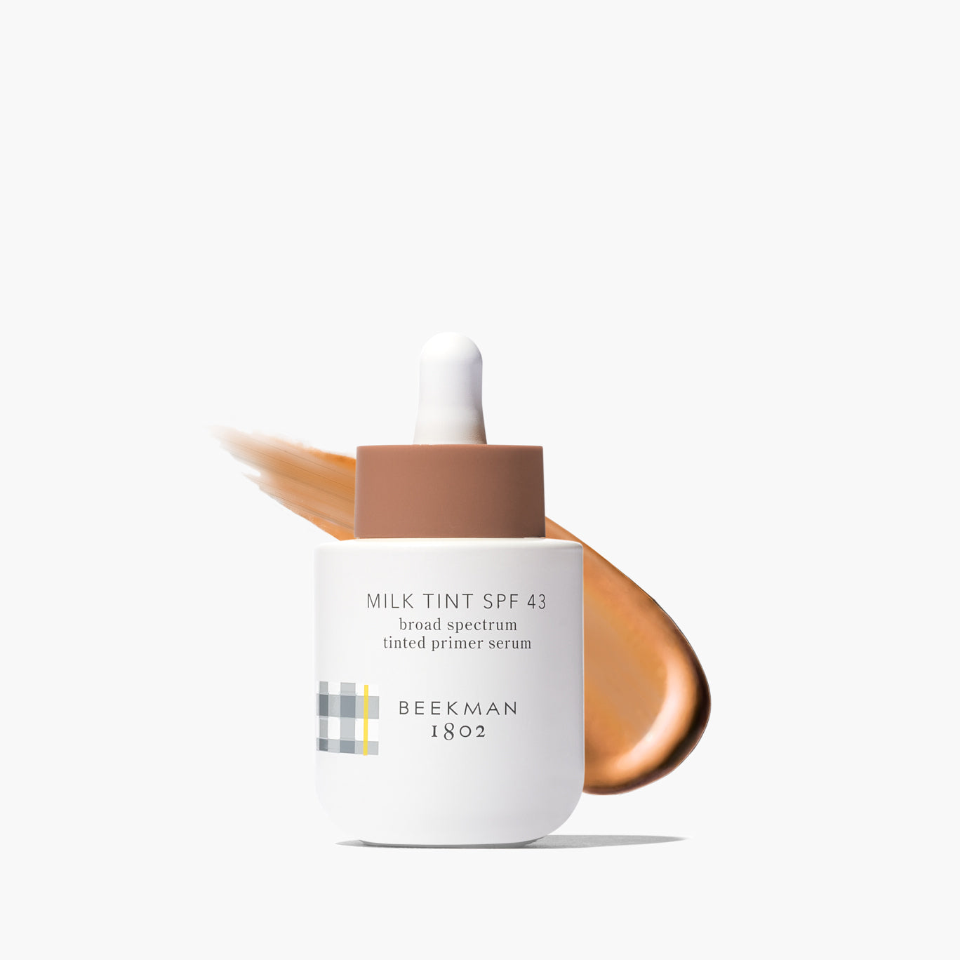 SPF 43 Tinted Primer Serum with Milk Tint - Lightweight Moisturizing Face Makeup Base for Daily Sun Protection & Flawless Coverage - Perfect for Work, Date Night & Outdoor Activities