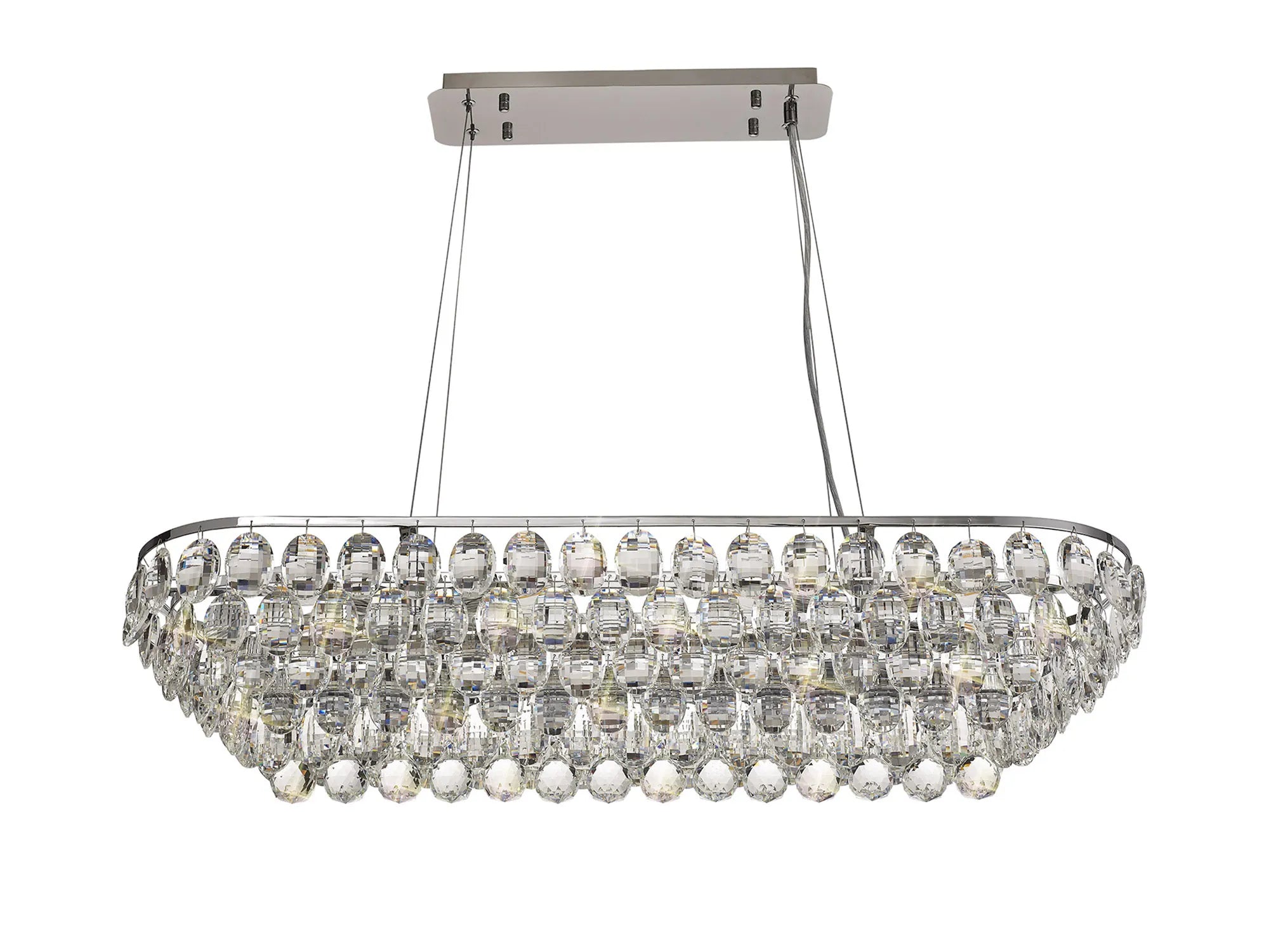 Consten Linear Pendant E14 LED Light Fixture - Modern Minimalist Hanging Light for Kitchen Island, Dining Room & Bedroom Lighting