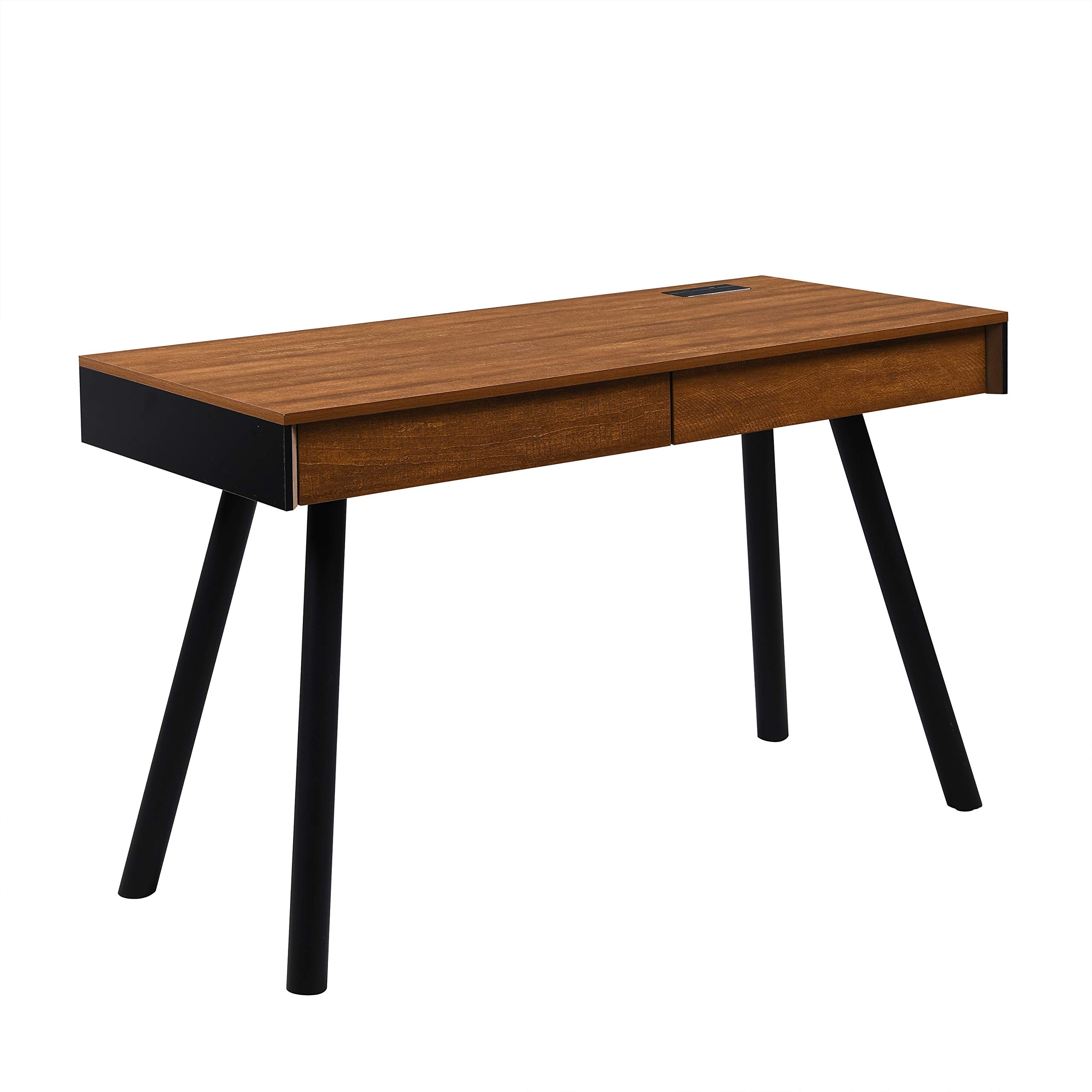 Cherry Tree Furniture ZERMATT Smart Desk with Built-in Bluetooth/USB Speaker & Charger - Adjustable Height Standing Desk for Home Office, Gaming & Study - Perfect for Remote Work & Online Classes