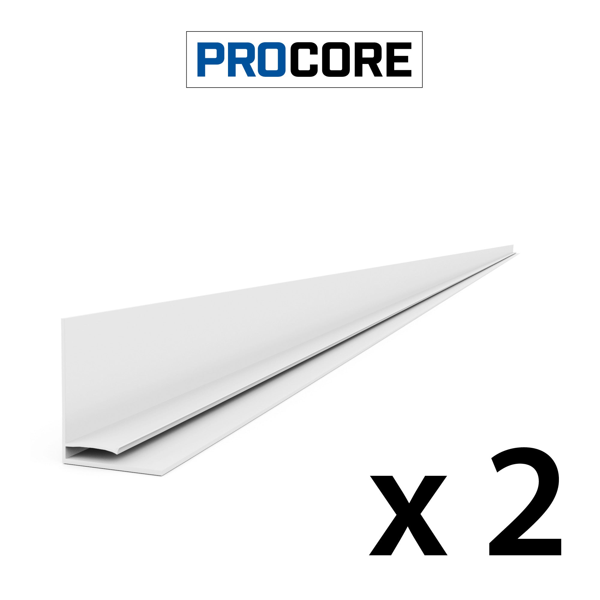 8 ft. PROCORE PVC Top Trim Pack - Durable and Flexible for Home Improvement, DIY Projects, and Construction Use