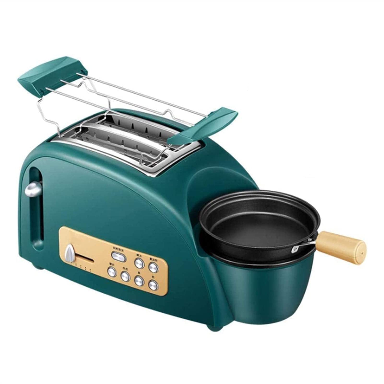 Pictetw 2 Slice Toaster - 5 Shade Settings, Extra Wide Slots, Defrost/Bagel/Cancel Functions, Removable Crumb Tray - Perfect for Breakfast, Bagels, and Quick Snacks at Home or Office