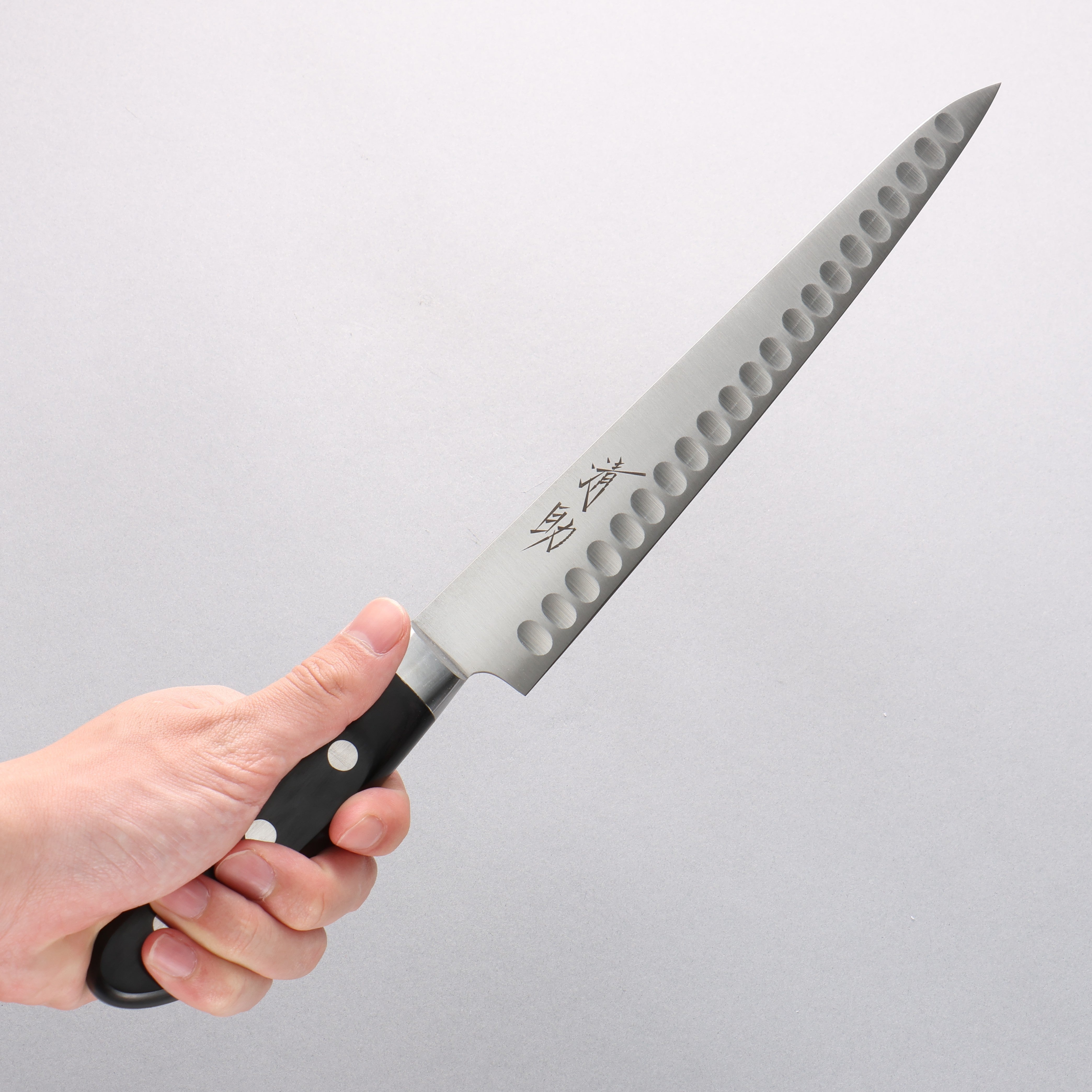 Premium Swedish Steel Sujihiki Knife 240mm - Black Pakkawood Handle - Perfect for Slicing Salmon, Sushi & Delicate Meats - Professional Chef & Home Cooking Essential
